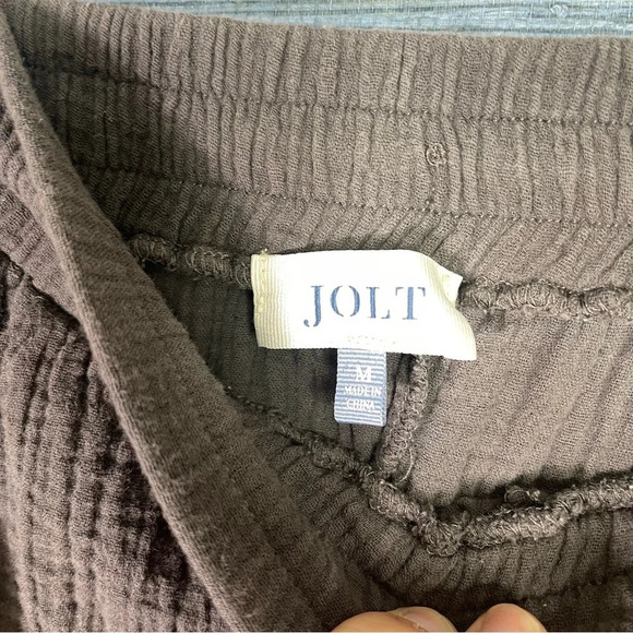 Jolt Lightweight Gray Cotton Pants Size Medium Gauze - Picture 3 of 6